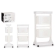 CARRELLO PORTAFRUTTA 2 VASCH.+ RIPIANO  43x35x82