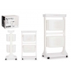 CARRELLO PORTAFRUTTA 2 VASCH.+ RIPIANO  43x35x82