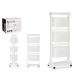 CARRELLO PORTAFRUTTA 3 VASCH.+ RIPIANO 42x33x112