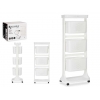CARRELLO PORTAFRUTTA 3 VASCH.+ RIPIANO 42x33x112