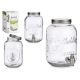 DISPENSER VETRO COL.ARGENTO 16X16X25  3800 ML.