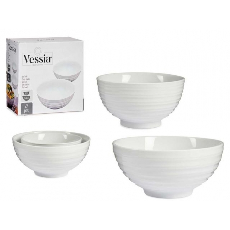 SET.2 INSALATIERE PORCELLANA20x20x9 - 16x16x8
