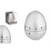 TIMER DA CUCINA A UOVO IN ACCIAIO  6x6x7,5