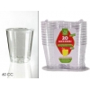 SET 20 BICCHIERI  TRASPARENTE60 CC.