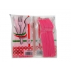 FORCHETTE ROSA 20 PZ PLASTICA