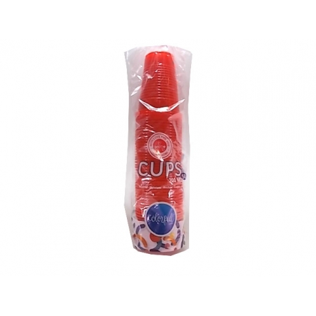 PRIME BICCHIERI ROSSI 200 ML. 50 PZ.