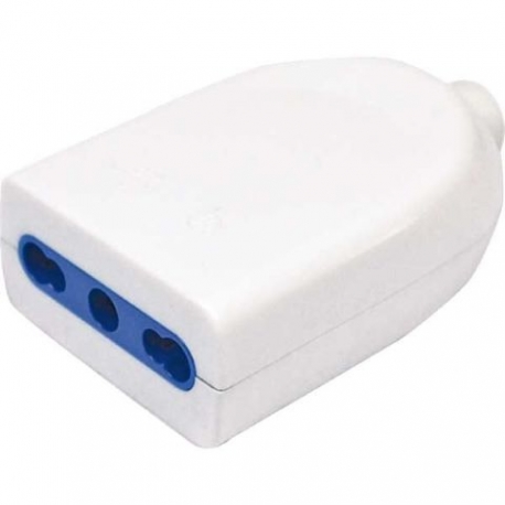 PRESA BIVALENTE 10/16A +T. BIANCO