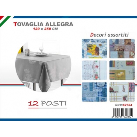 TOVAGLIA ALLEGRA CM.120X250