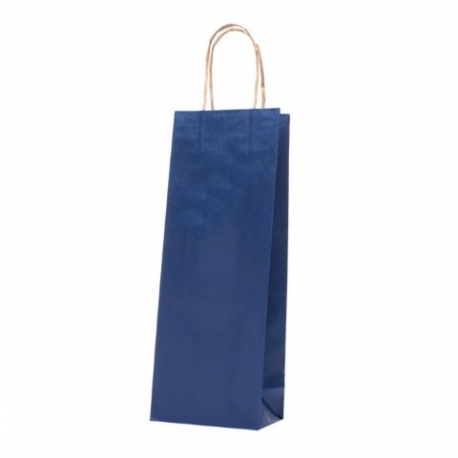 BUSTA BOTTIGLIA BLU 15x9x39