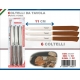 DE LUCA 6 COLTELLI DA TAVOLA INOX MARRONE