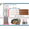 DE LUCA 6 COLTELLI DA TAVOLA INOX MARRONE