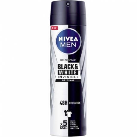 DEO.NIVEA BLACK & WHITE UOM0SPRAY 200 ML.
