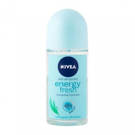 DEO.NIVEA ROLL ENERGY FRESH 50 ML.