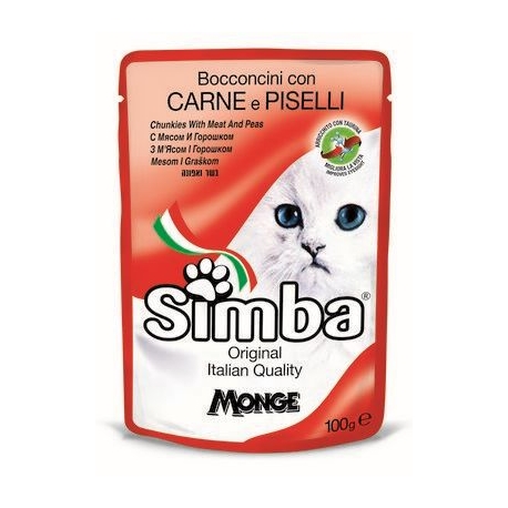 SIMBACAT BUSTE CARNE E PISELLI GR.100