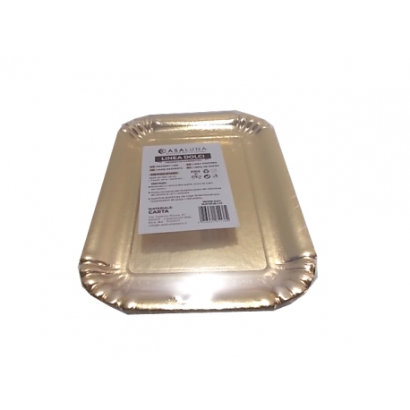 VASSOIO CARTA 24X17 ORO 4 PZ.