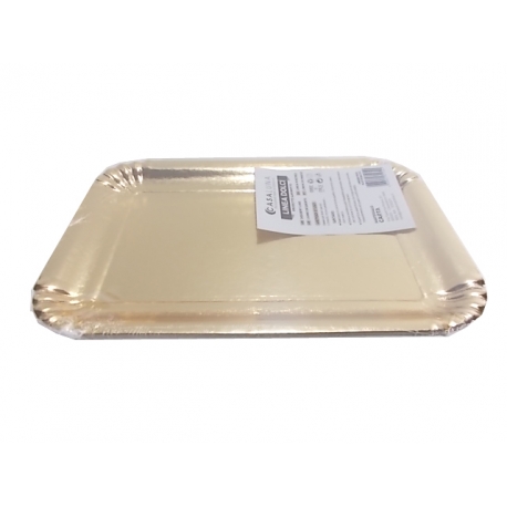 VASSOIO CARTA 27X19 ORO 3 PZ.