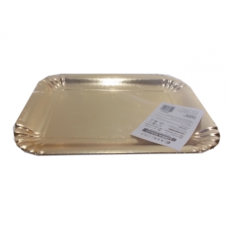 VASSOIO CARTA 31X22 ORO 2 PZ.