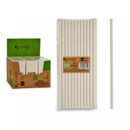 SET 50 CANNUCCE BIODEGRADABILI24 CM.