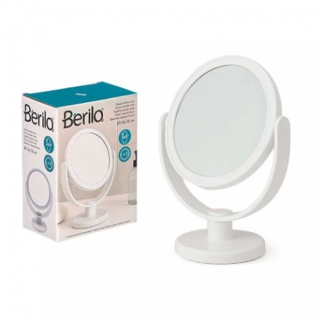 SPECCHIO A CAVALLETTO DOPPIOLATO BIANCO