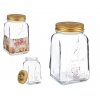 VASO CASALINGO VETRO C/COP.10x10x17 1000 ML.