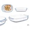 PIROFILA  RETTANGOLARE VETROBOROSILICATO 35x22-2700 ML.