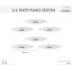 PIATTI PIANO FESTON 23CM 6 PZ.