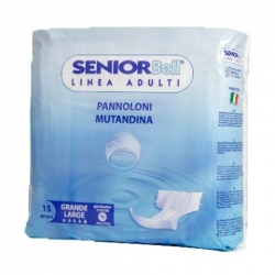 SENIOR BELL PANNOLINO MUTAN.MISURA GRANDE 15 PZ.
