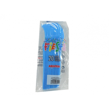 FORCHETTA ARISTEA AZZURRA x 20