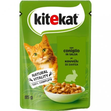 KITEKAT GATTO CONIGLIO IN SALSA GR.85