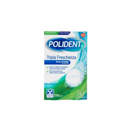 POLIDENT TABS TRIPL.FRESC.X 3