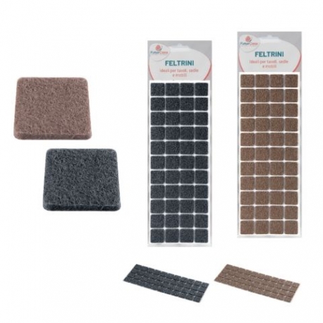 FELTRINI ADESIVI IN FELTRO QUADR. 20x20-44 PZ.