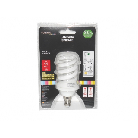 LAMPADINA SPIRALE BL.11W E 14