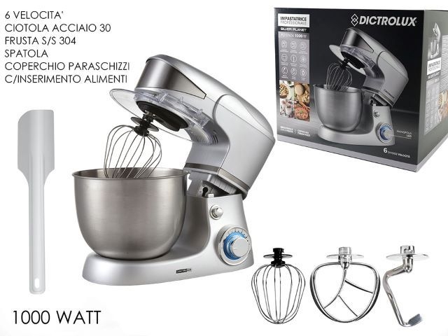 IMPASTATRICE 1000W 5LT "SILVER"